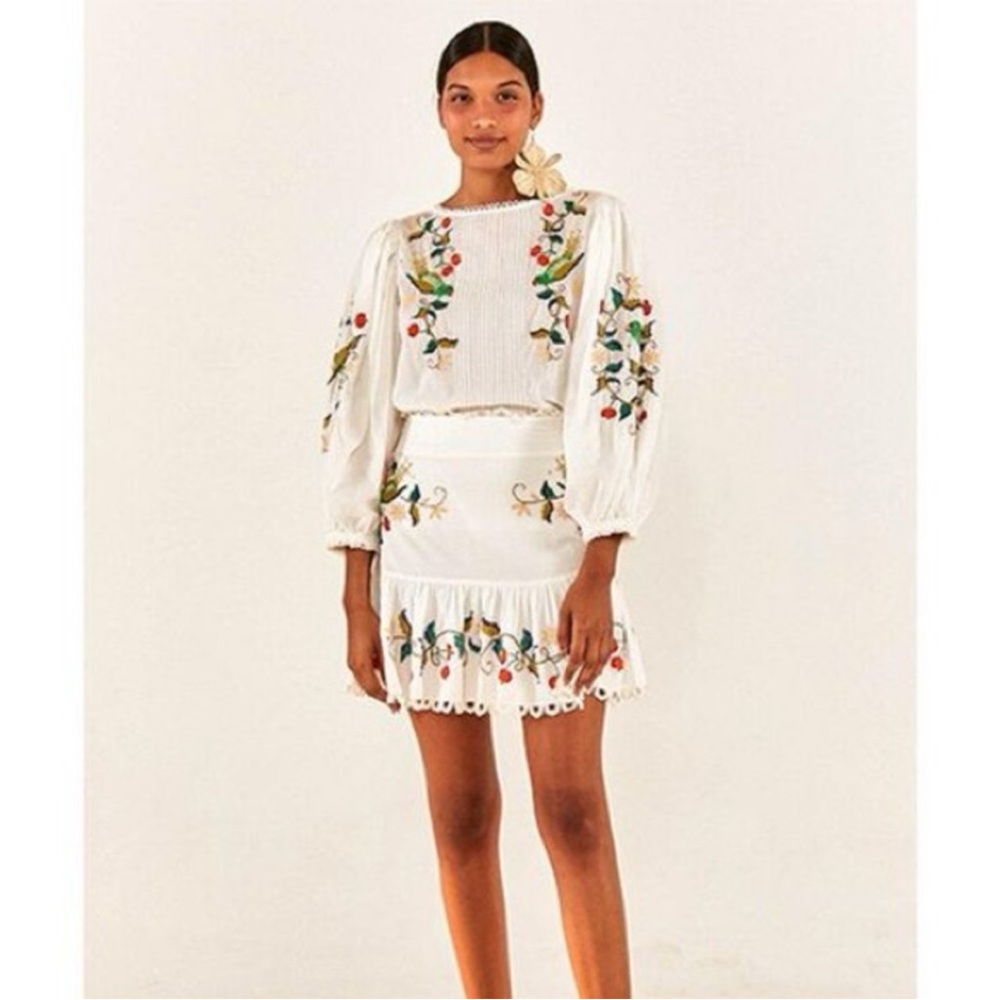FARM RIO Pitanga Embroidery
Mini Skirt